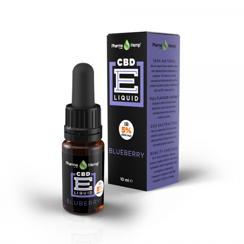 CBD e-liquid 5% 10ml fekete áfonya Pharma Hemp