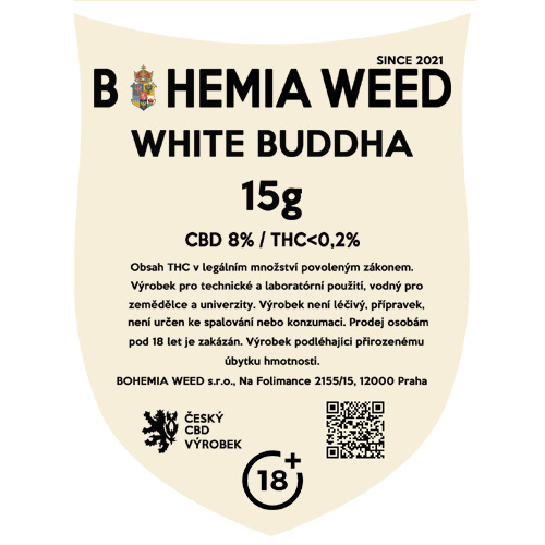 CBD kender virág weed WHITE BUDDHA 15g BOHEMIA WEED