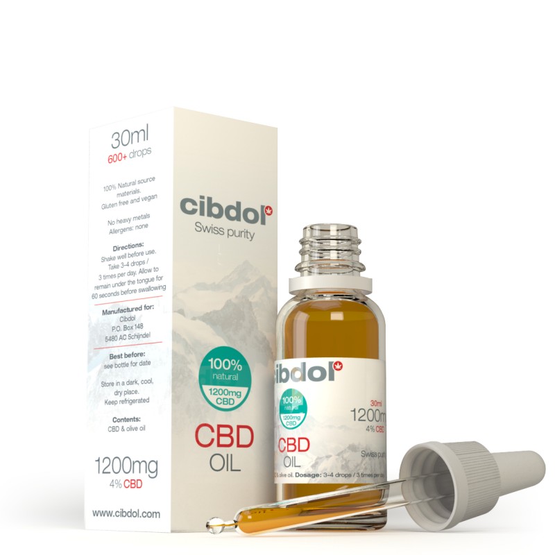 CBD olaj 4% 1200mg 30ml Cibdol