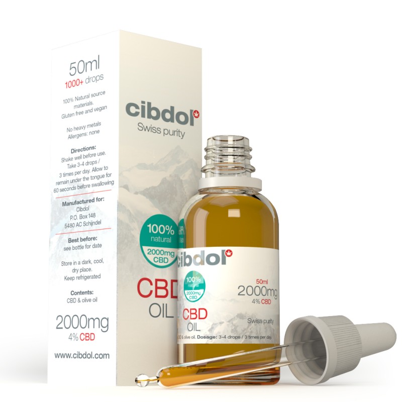 CBD olaj 4% 2000mg 50ml Cibdol