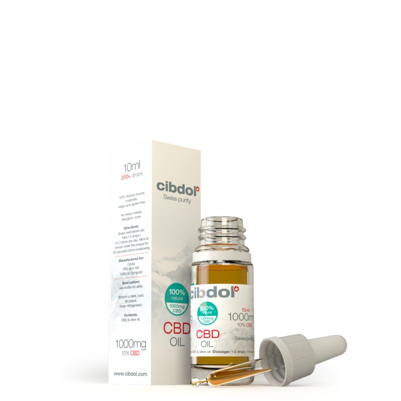 CBD olaj 10% 1000mg 10ml Cibdol