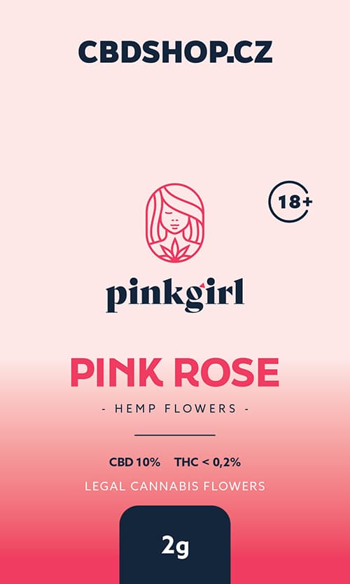 PINK GIRL CBD kender virágok weed PINK ROSE 0,2% THC 2g
