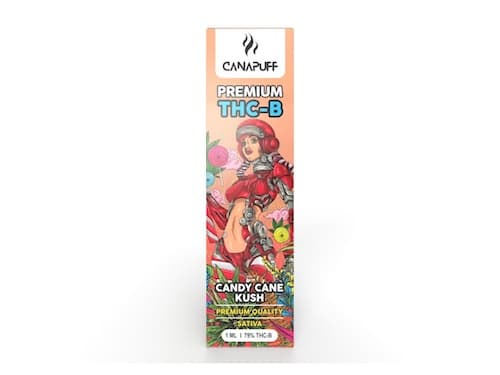 Canapuff vape pen Candy Cane Kush 79% THC-B Eldobható1ml