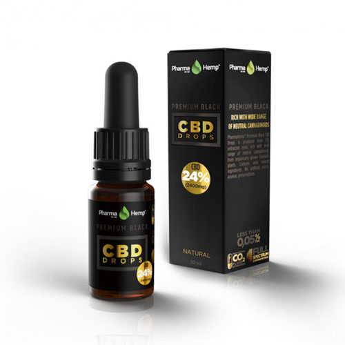 CBD Drops PREMIUM BLACK 24% 10ml Pharma Hemp