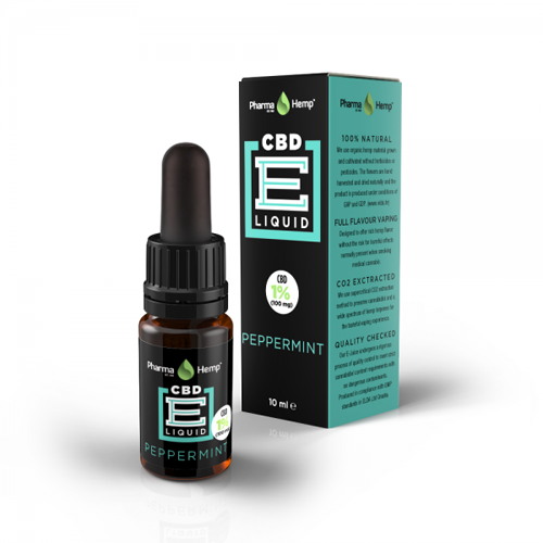 CBD e-liquid 1% 10ml menta Pharma Hemp