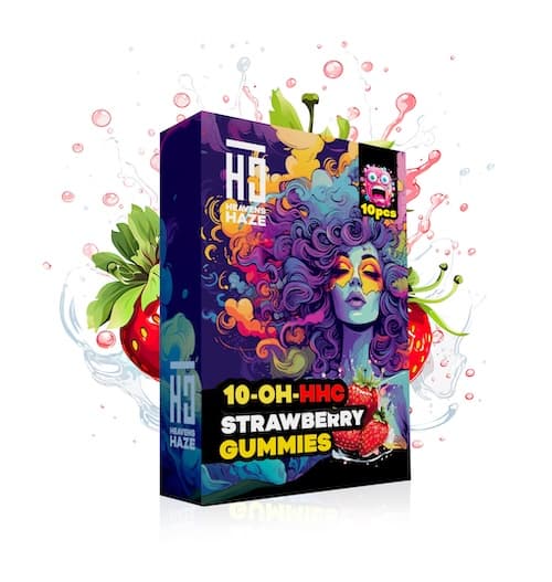 HEAVENS HAZE Gummies Strawberry 10-OH-HHC 10db