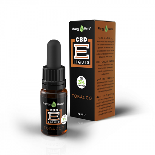 CBD e-liquid 3% 10ml dohány Pharma Hemp