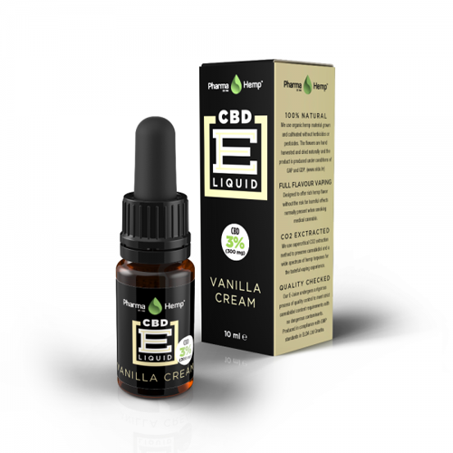 CBD e-liquid 3% 10ml vanília Pharma Hemp