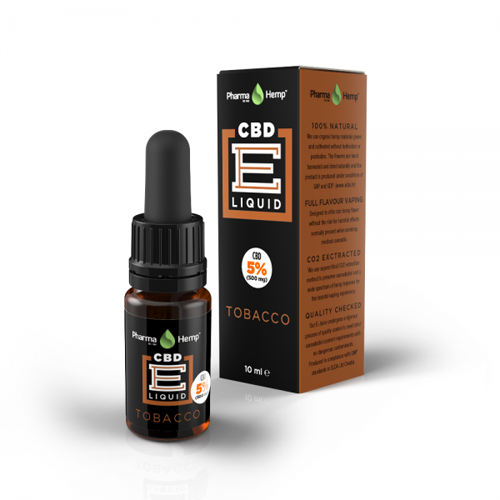 CBD e-liquid 5% 10ml dohány Pharma Hemp