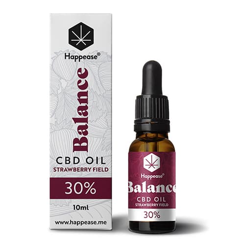 Happease Balance CBD Olaj Strawberry Field 30% 3000mg 10ml
