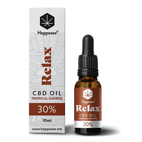 Happease Relax CBD Olaj Tropical Sunrise 30% 3000mg 10ml