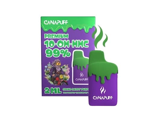Canapuff vape pen Grand Daddy Purple 99% 10-OH-HHC eldobható 2ml