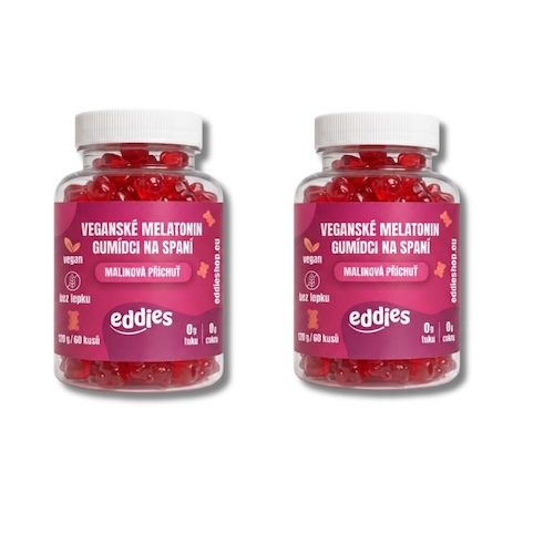 Eddies Altató gumicukor Melatoninnal VEGÁN 60db 2csomag