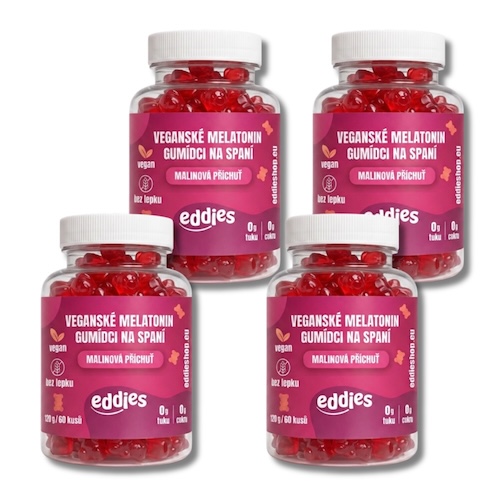 Eddies Altató gumicukor Melatoninnal VEGÁN 60db 4csomag
