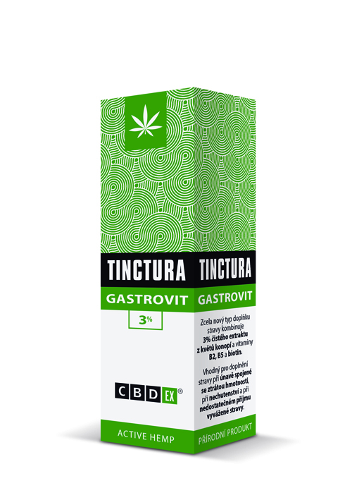 CBDex CBD Tinctura Gastrovit 3% 10ml 