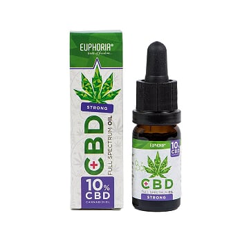 CBD kender olaj full spectrum 10% 1000mg 10ml Euphoria