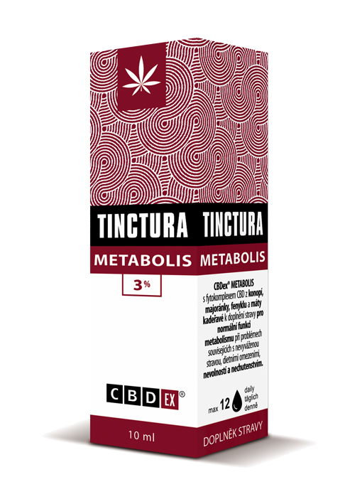 CBDex CBD Tinctura Metabolis 3% 10ml 