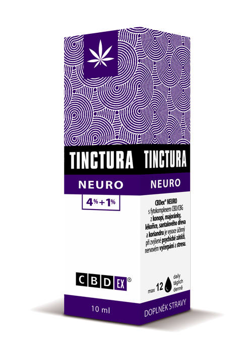 CBDex CBD Tinctura Neuro 4%+1% 10ml 