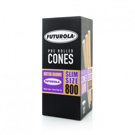 Slim Size dutch brown PRE-ROLLED Cones 800db FUTUROLA