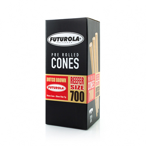 Reefer Size dutch brown PRE-ROLLED Cones 700db FUTUROLA