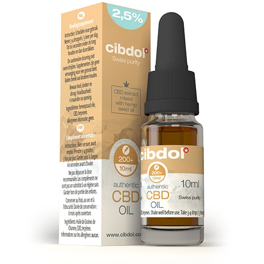 CBD olaj 2,5% 250mg 10ml Hemp Seed Cibdol