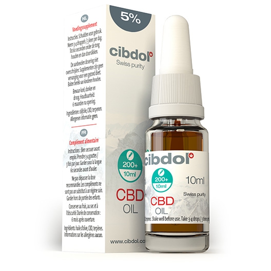 CBD olaj 5% 500mg 10ml Cibdol