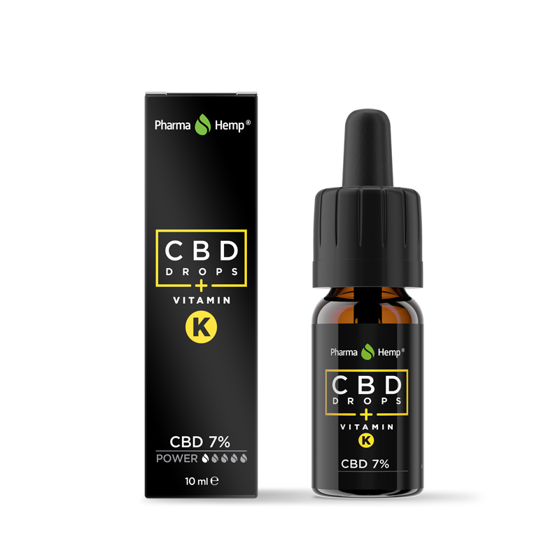 CBD drops K vitaminnal 7% 10ml Pharma Hemp