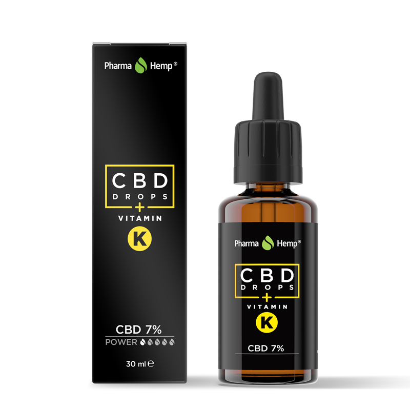 CBD drops K vitaminnal 7% 30ml Pharma Hemp