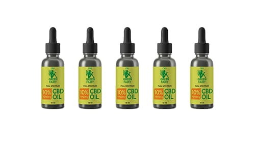 CBD olaj full spectrum 10% 1000mg 10ml 5db GREEN FAIRY