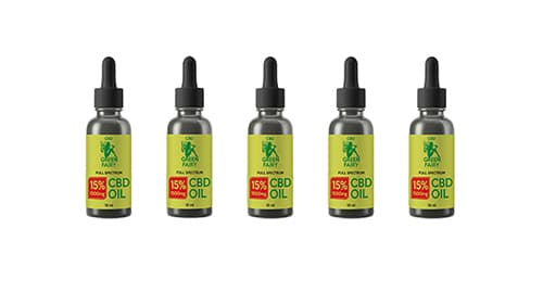 CBD olaj full spectrum 15% 1500mg 10ml 5db GREEN FAIRY