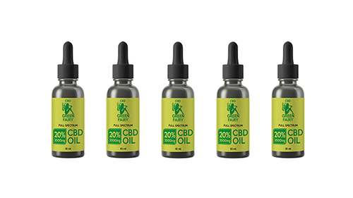 CBD olaj full spectrum 20% 2000mg 10ml 5db GREEN FAIRY