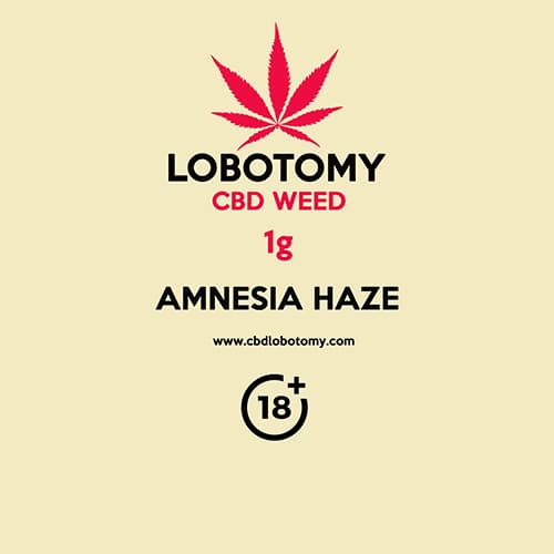 CBD virágok weed AMNESIA HAZE 1g LOBOTOMY