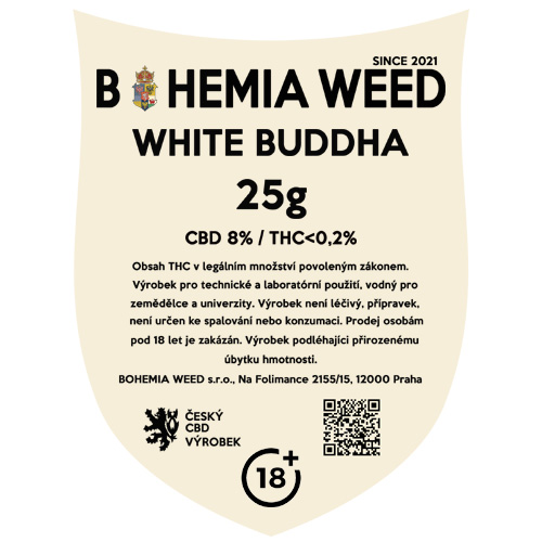 CBD kender virág weed WHITE BUDDHA 25g BOHEMIA WEED